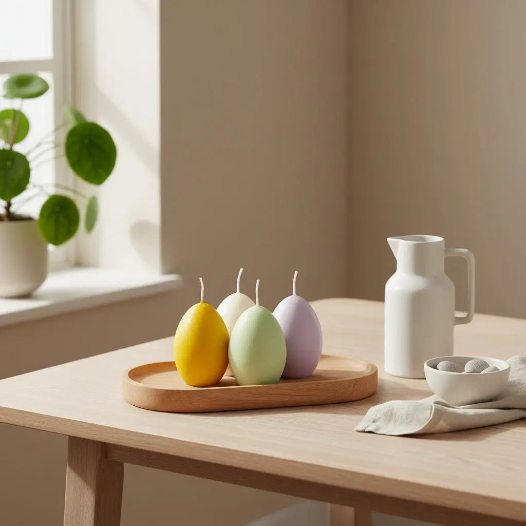 Σετ Πασχαλινά Κεριά | Σε Σχήμα Αυγού (4 τμχ) Phos & Gaia