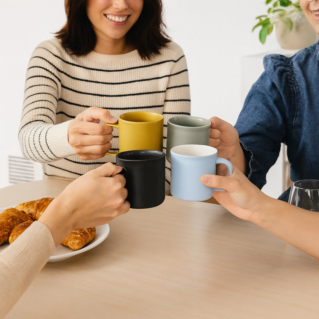 Σετ Κούπες Espresso | Από Κεραμικό Υλικό με Μοντέρνο Design (4 τμχ)