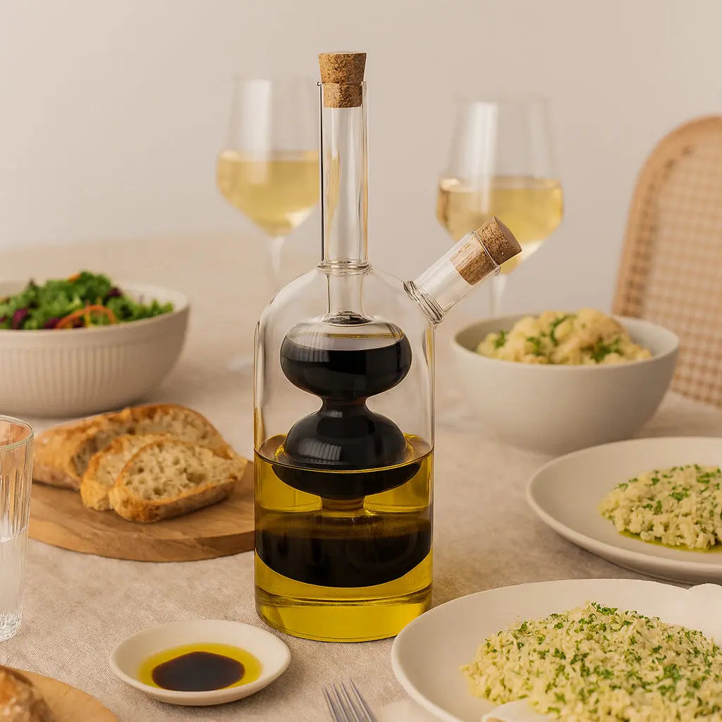 Μπουκάλι Λαδιού & Ξυδιού | Γυάλινο με Διπλό Σχεδιασμό Phos & Gaia