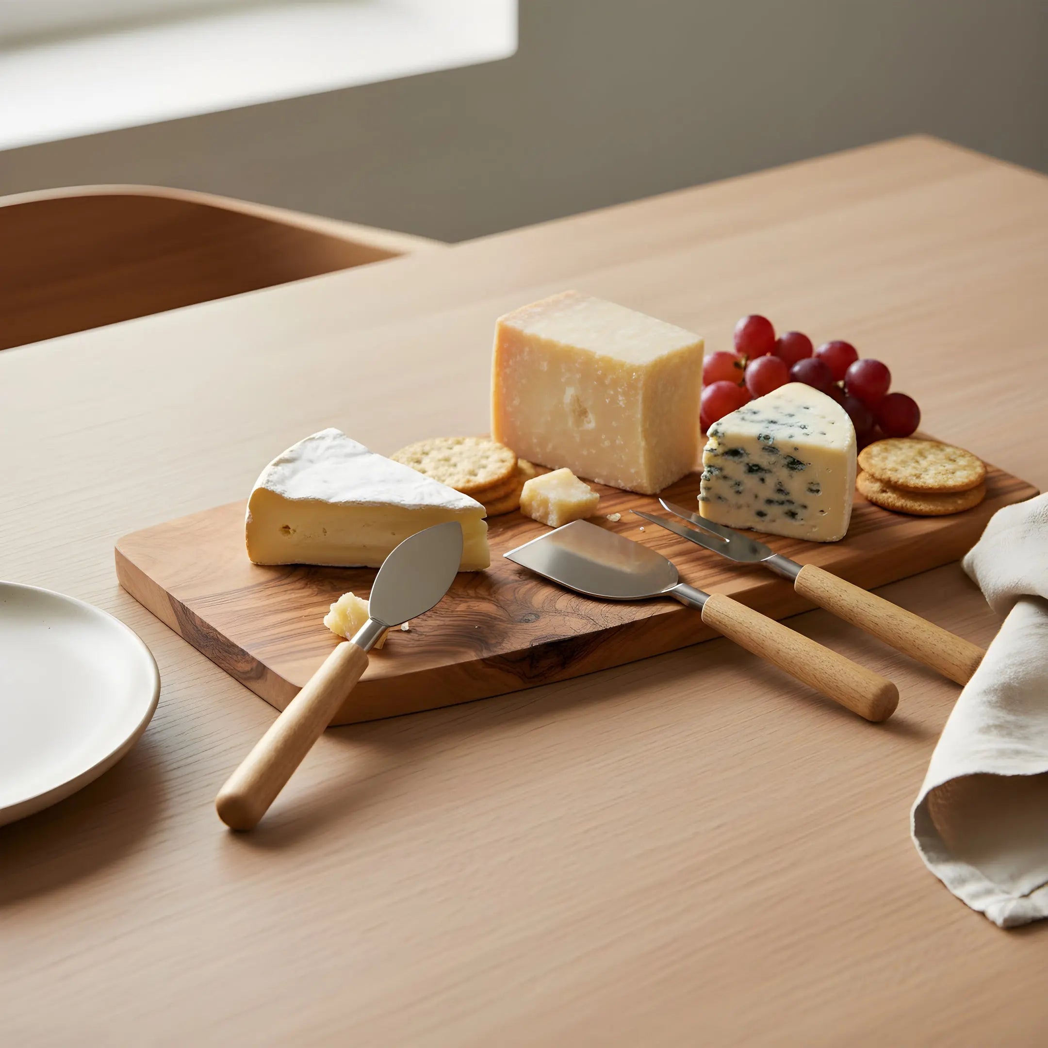 Σετ Μαχαίρια Τυριού NICO | Από Ξύλο Μάνγκο & Ατσάλι (3 τμχ) Phos & Gaia
