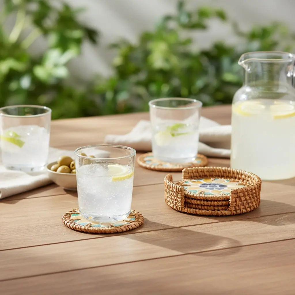 Σετ Σουβέρ SUNNY | Με Διακοσμητικό Μωσαϊκό (4 τμχ) Phos & Gaia