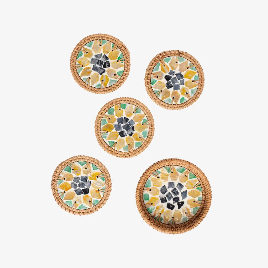 Σετ Σουβέρ SUNNY | Με Διακοσμητικό Μωσαϊκό (4 τμχ) Phos & Gaia