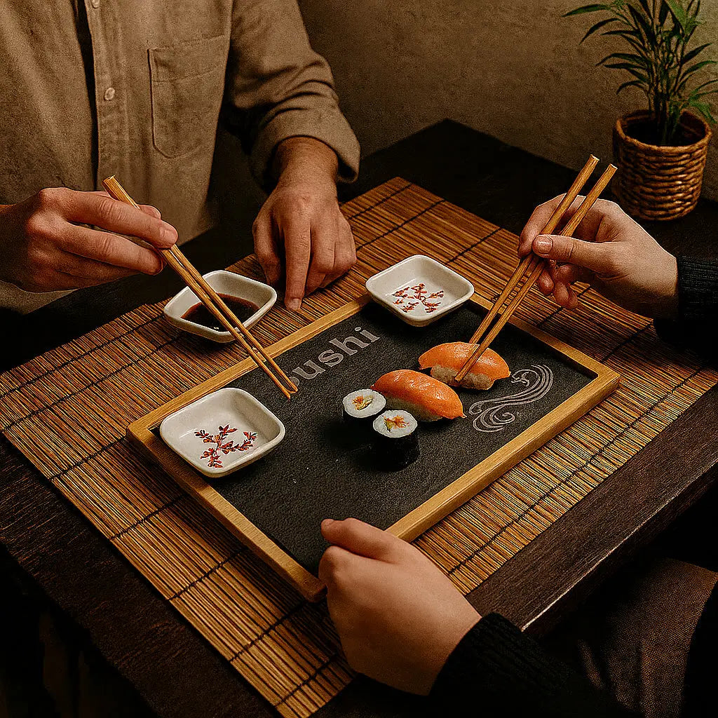 Σετ Sushi | Με Βάση & Chopsticks Phos & Gaia