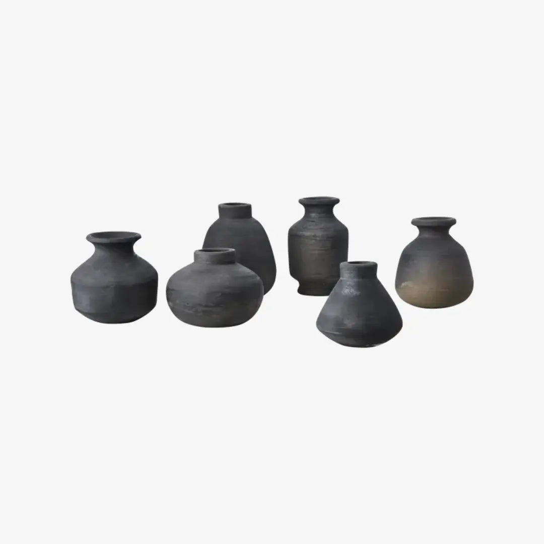 Σετ Διακοσμητικά Βάζα FLODA | Από Χειροποίητη Terracotta (6 τμχ) Phos & Gaia