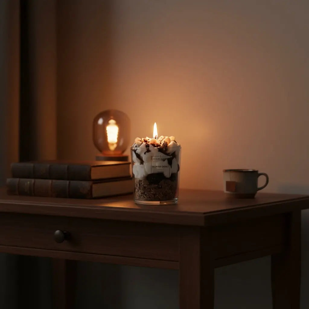 Αρωματικό Κερί Tsoureki Kastano | Χειροποίητο με Γλυκό Άρωμα Phos & Gaia