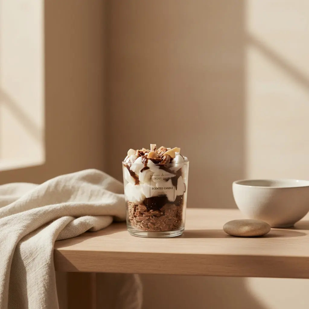 Αρωματικό Κερί Tsoureki Kastano | Χειροποίητο με Γλυκό Άρωμα Phos & Gaia