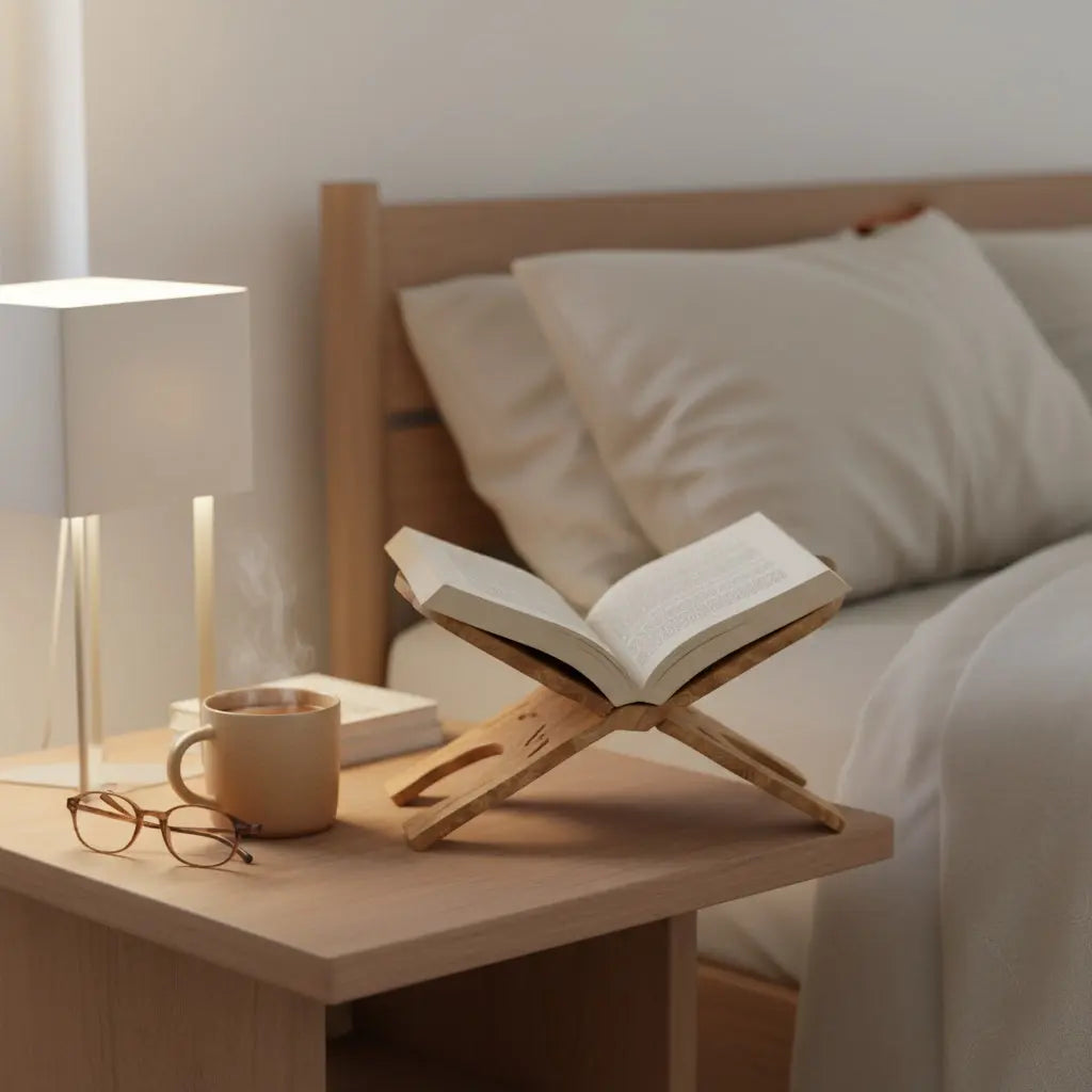 Βάση Βιβλίου TREASURE | Πτυσσόμενη Από Φυσικό Ξύλο Phos & Gaia