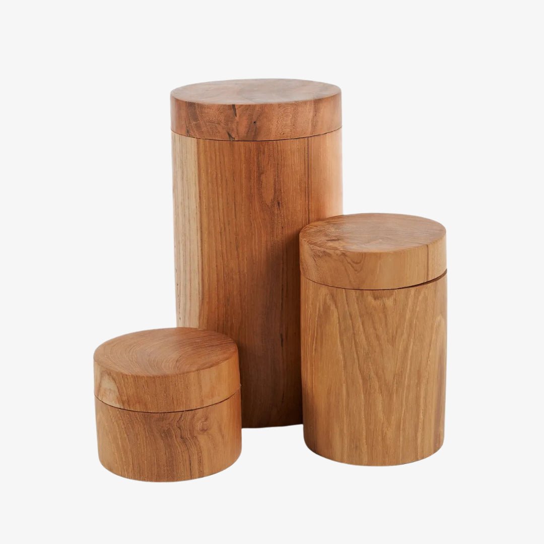 Βάζο Αποθήκευσης Teak Root | Χειροποίητο από Ρίζα Τικ - Phos & Gaia