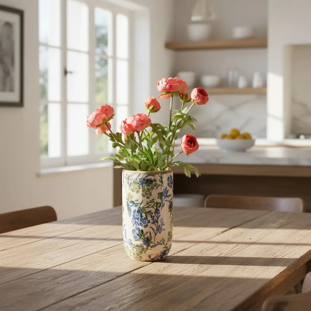 Βάζο ANITA | Κεραμικό Με Γυαλιστερό Φινίρισμα Phos & Gaia