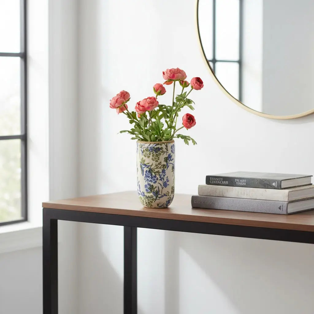 Βάζο ANITA | Κεραμικό Με Γυαλιστερό Φινίρισμα Phos & Gaia