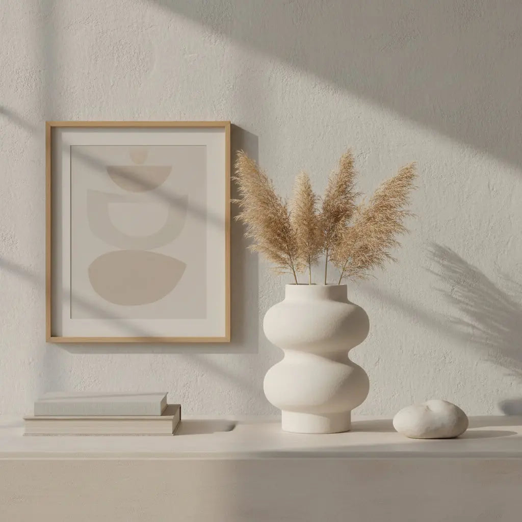 Κεραμικό Βάζο Double | Χειροποίητο με Ανάγλυφη Υφή Phos & Gaia