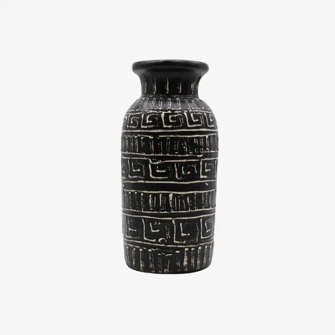 Βάζο Greek Retro | Χειροποίητο με Ανάγλυφο Σχέδιο Phos & Gaia