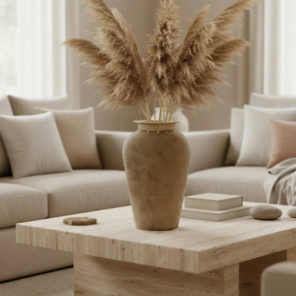 Βάζο Tosca | Με Ρατάν Λεπτομέρεια & Ματ Υφή Phos & Gaia