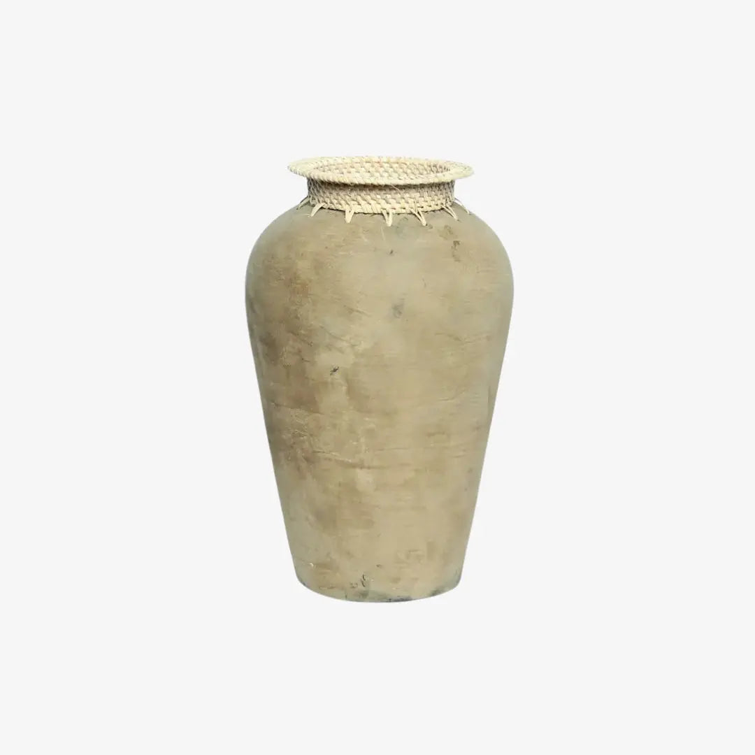 Βάζο Tosca | Με Ρατάν Λεπτομέρεια & Ματ Υφή Phos & Gaia