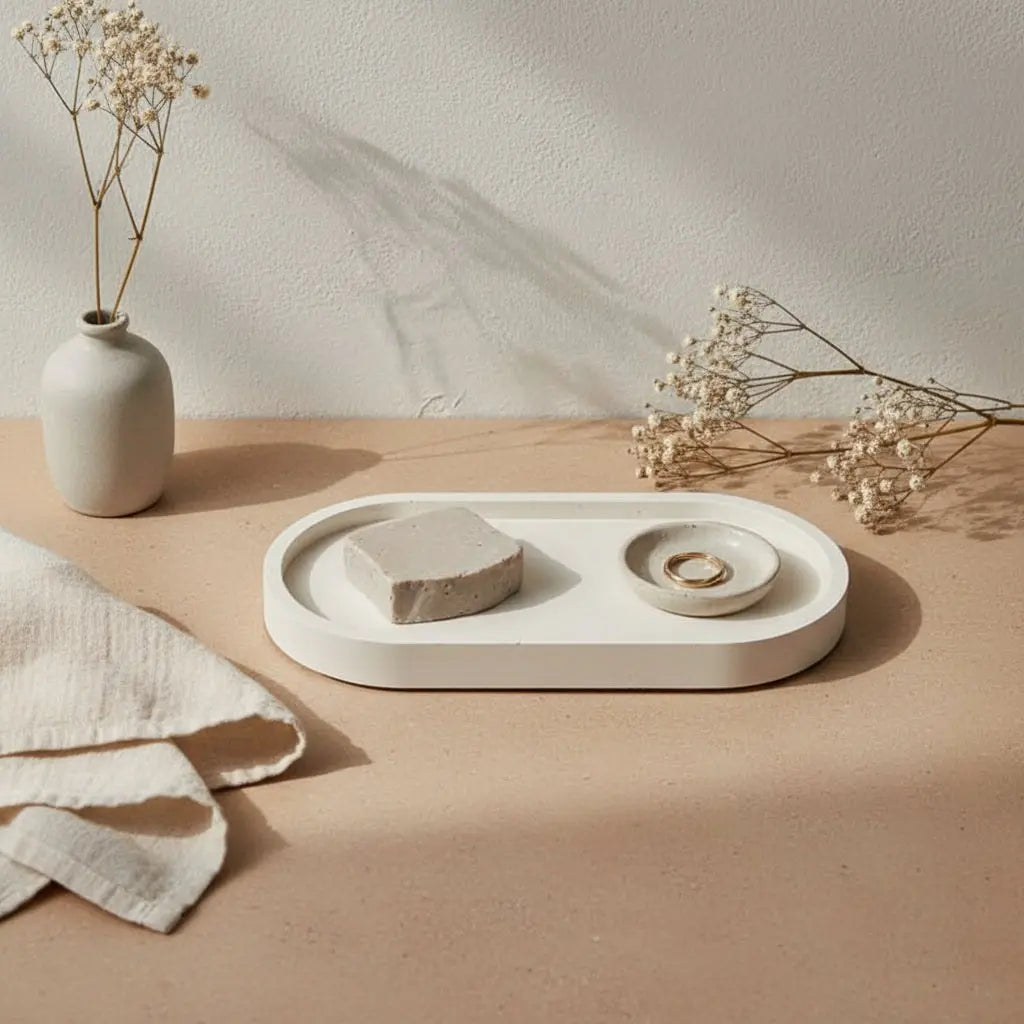 Χειροποίητος Δίσκος Διακόσμησης | Με Φυσική Υφή Phos & Gaia